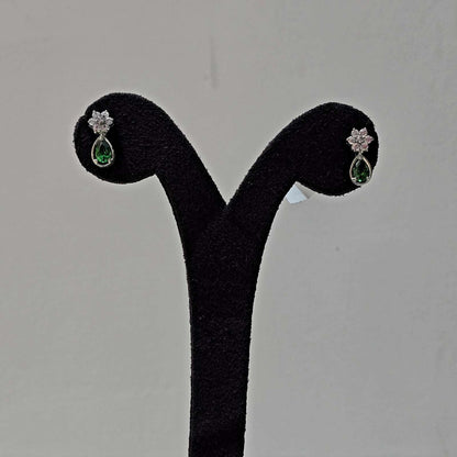 Emerald Dew Stud Drops
