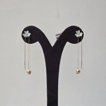 Rosé Bloom Drop Earrings