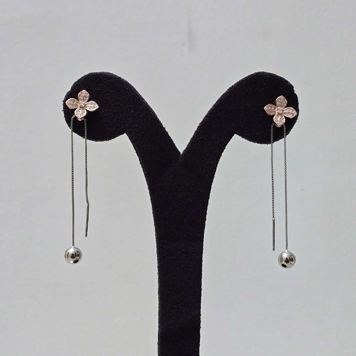 Petal Grace Chain Earrings