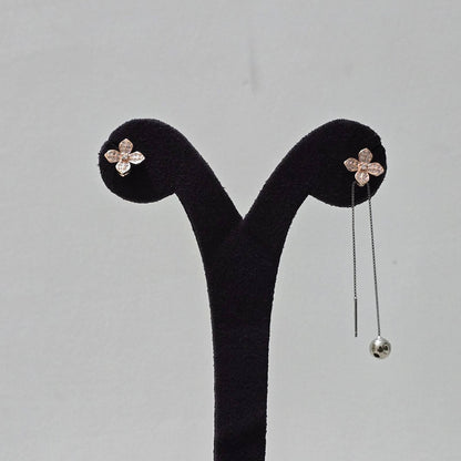 Petal Grace Chain Earrings