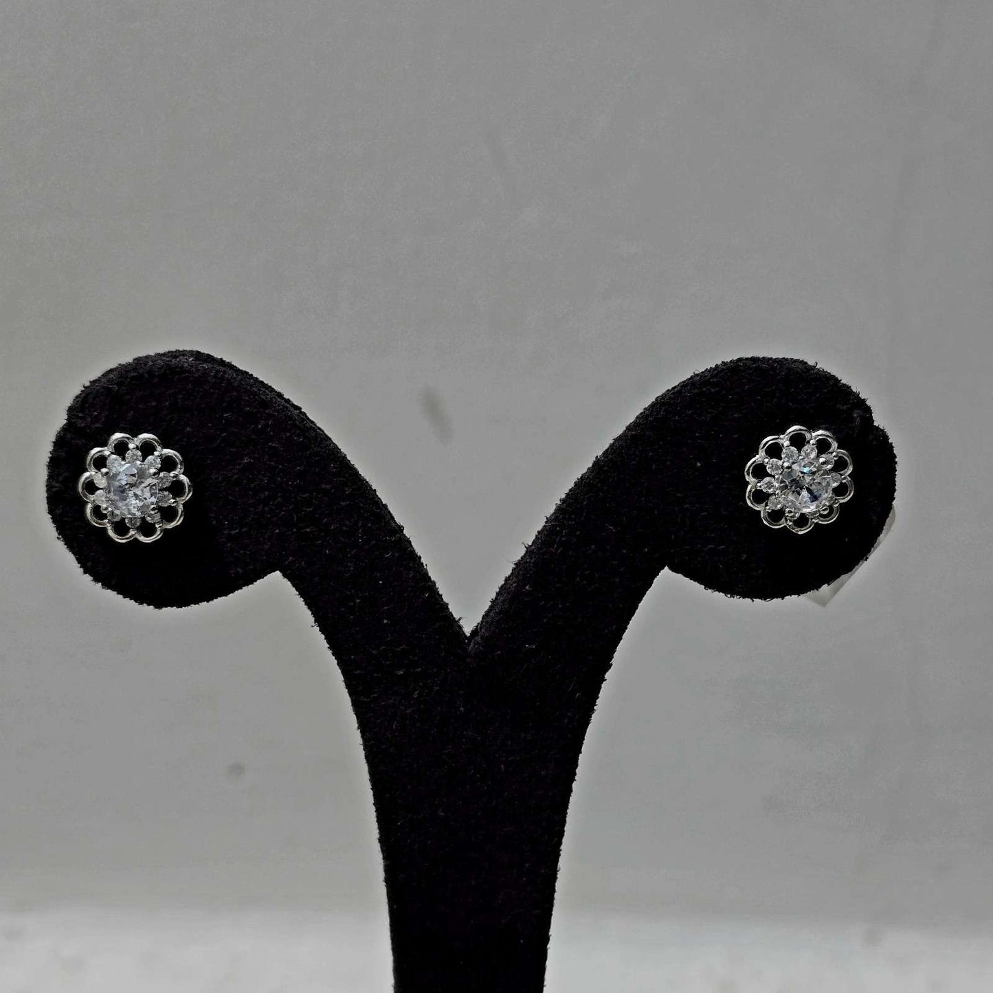 Silver Blossom Studs