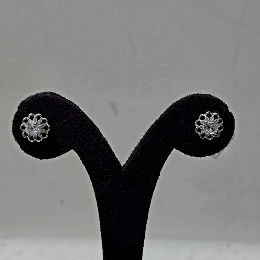 Silver Blossom Studs