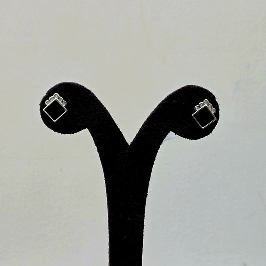 Black Aura Studs