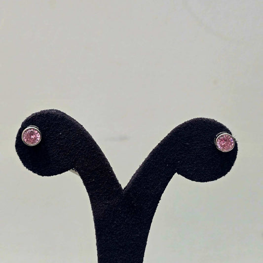 Pink Aura Studs