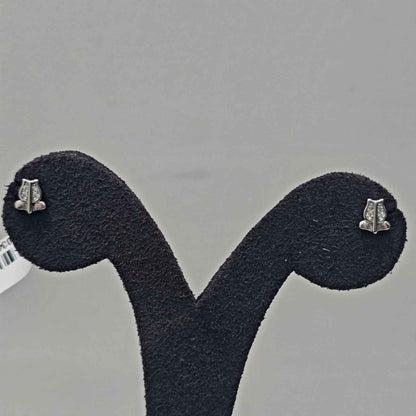 Silver Tulip Bud Studs