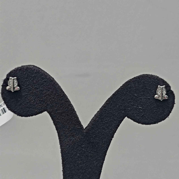 Silver Tulip Bud Studs