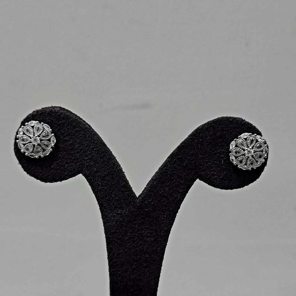 Silver Suma Floral Studs