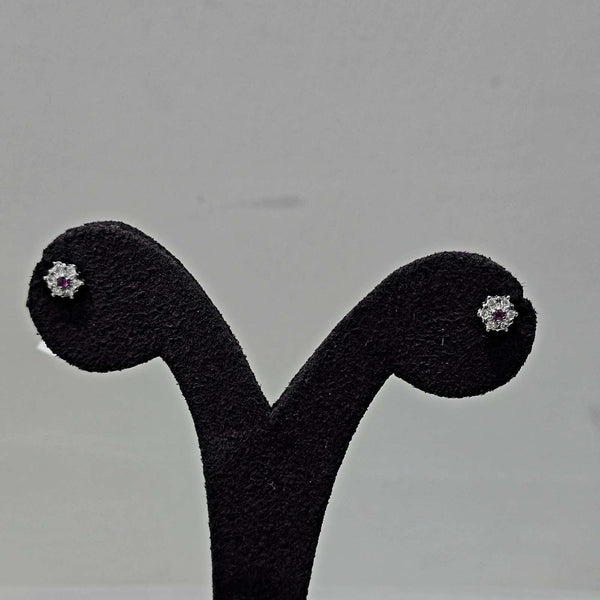 Scarlet Petal Studs