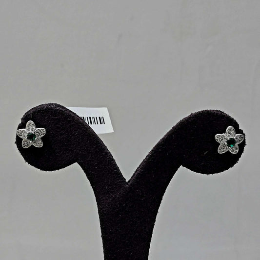 Green Petal Studs