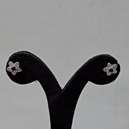 Pink Daisy Studs