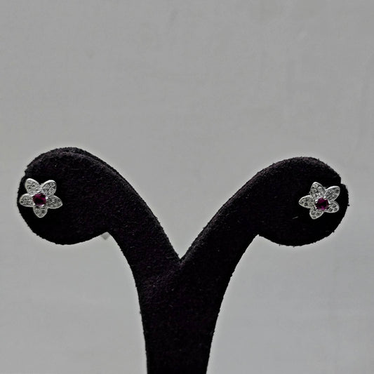 Pink Daisy Studs