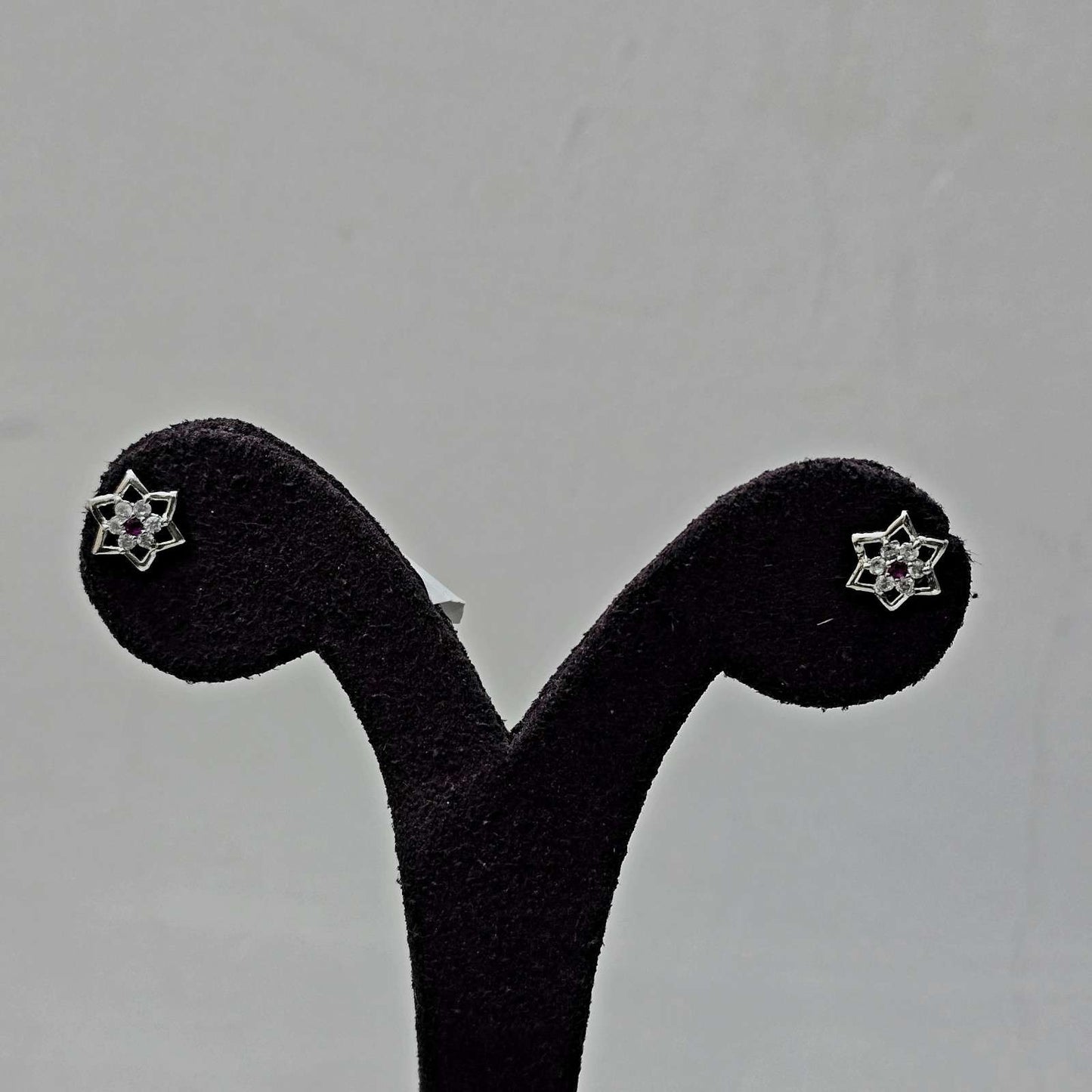 Rosy Star Studs