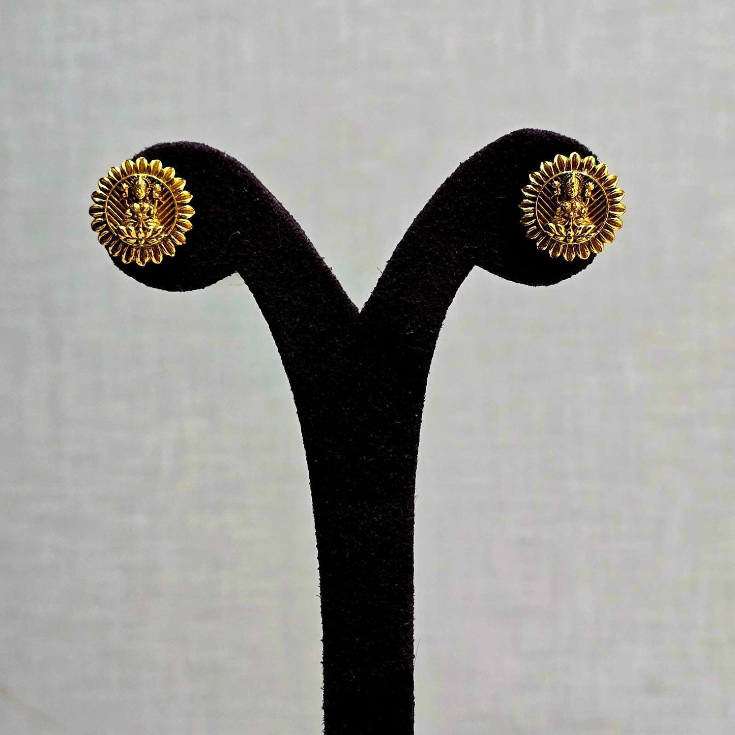 Divine Lakshmi Coin Studs