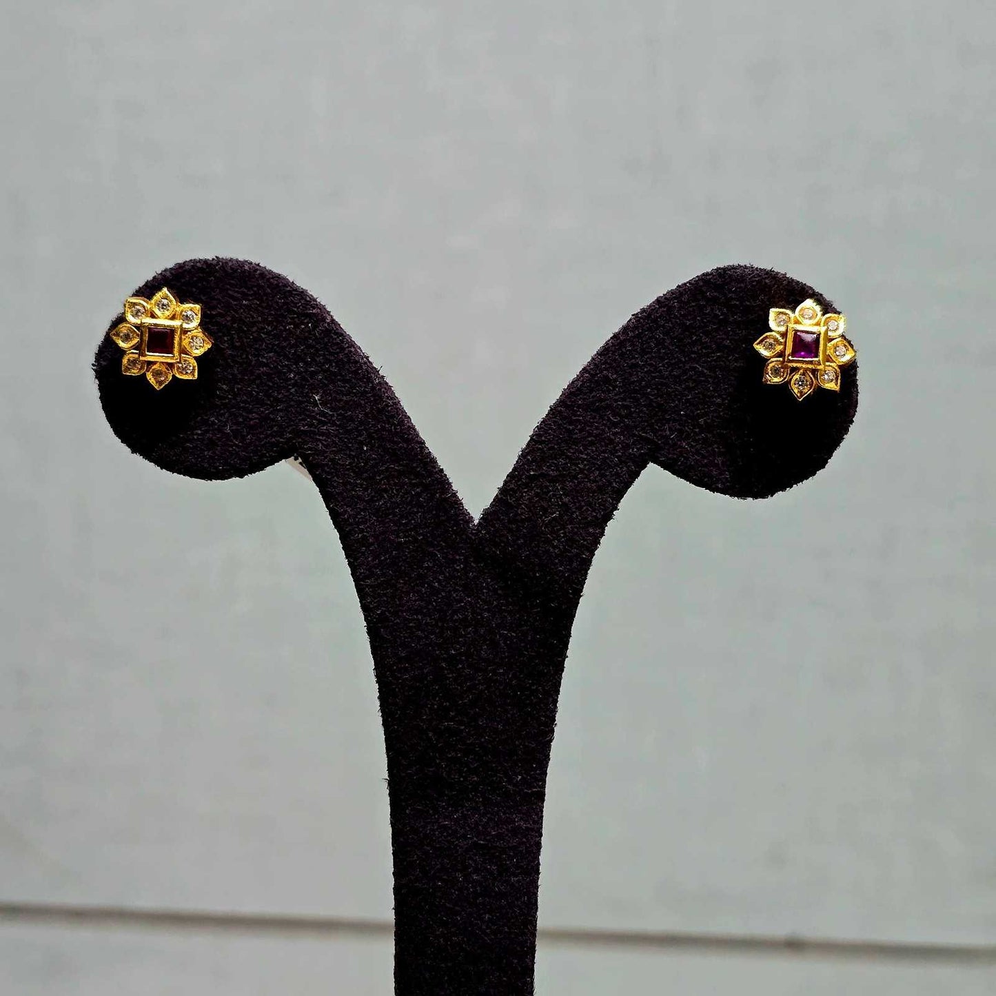 Ruby Lotus Studs