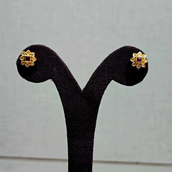 Ruby Lotus Studs