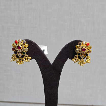 Navaratna Blossom Studs