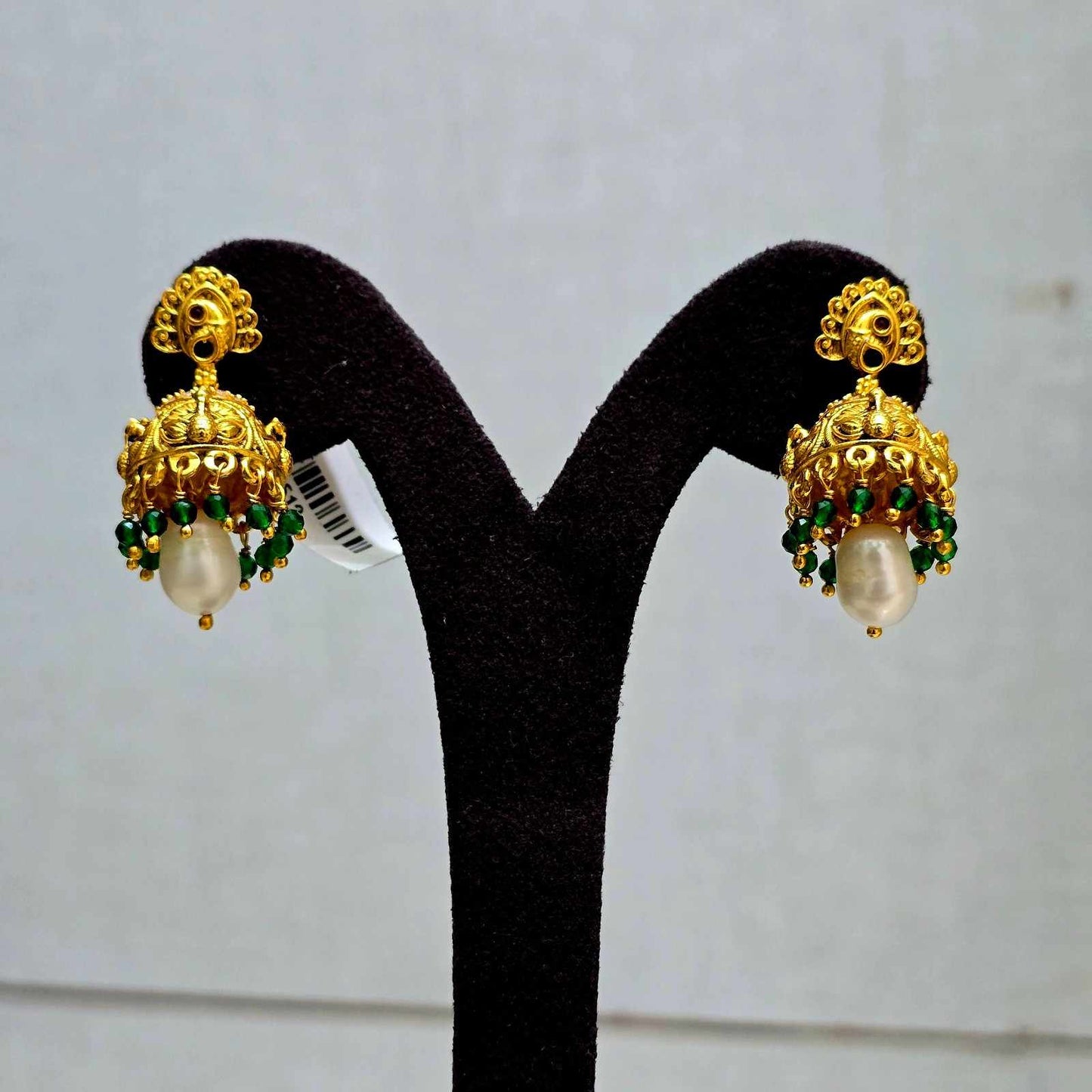 Mayuri Temple Pearl Jhumkis