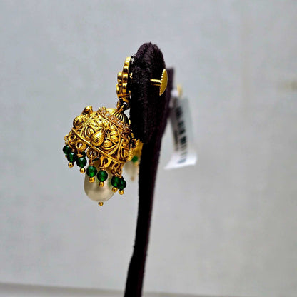Mayuri Temple Pearl Jhumkis