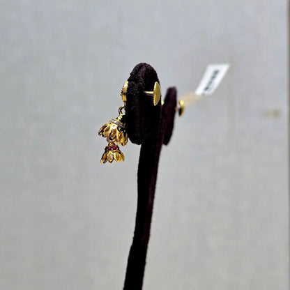 Royal Ruby Jhumki Drops