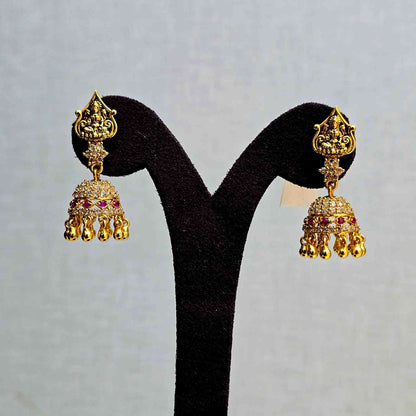 Lakshmi Ruby Jhumkis