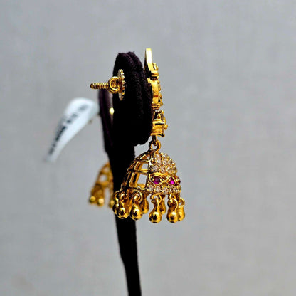 Lakshmi Ruby Jhumkis