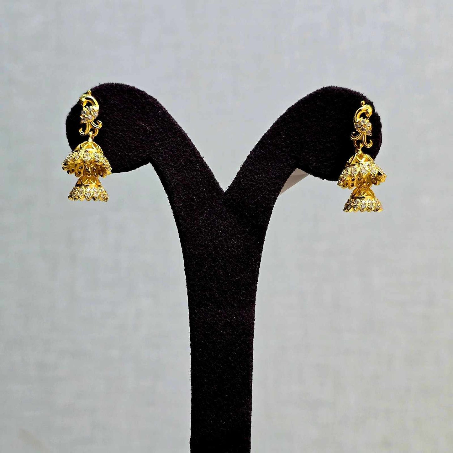 Peacock Bloom Jhumkas