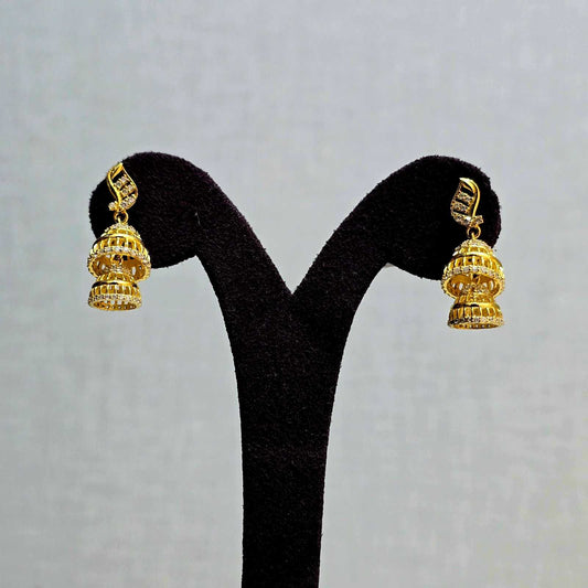 Golden Aura Jhumkas