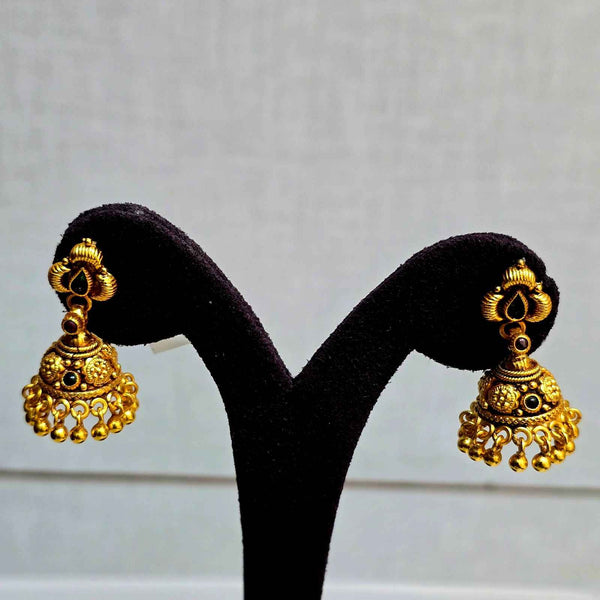 Green Nupura Jhumkas