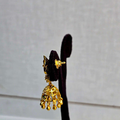Green Nupura Jhumkas
