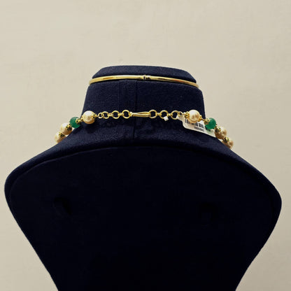 Green Mayuri Pearl Mala