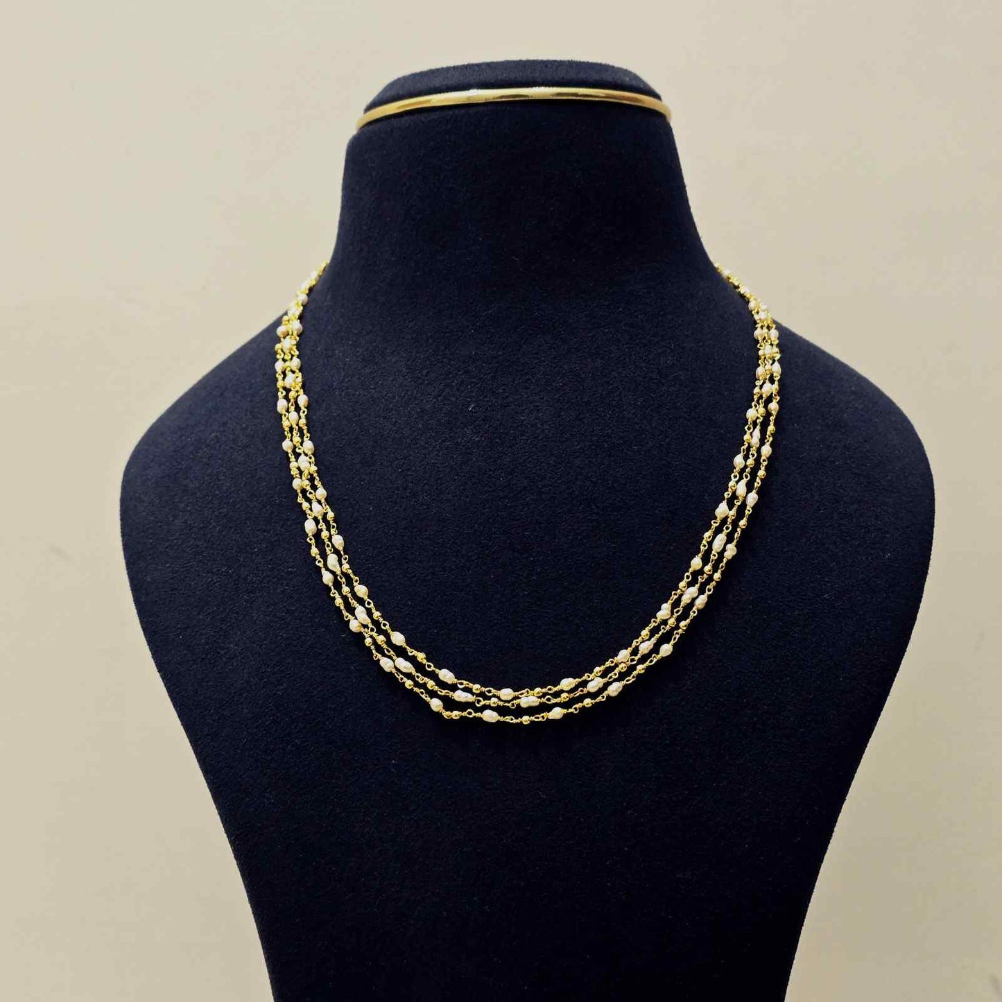 Triveni Pearl Bead Chain