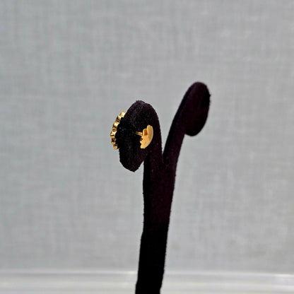 Ruby Flower Studs