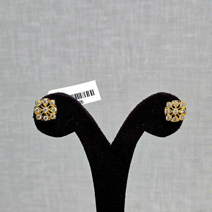 Kundan Crown Studs