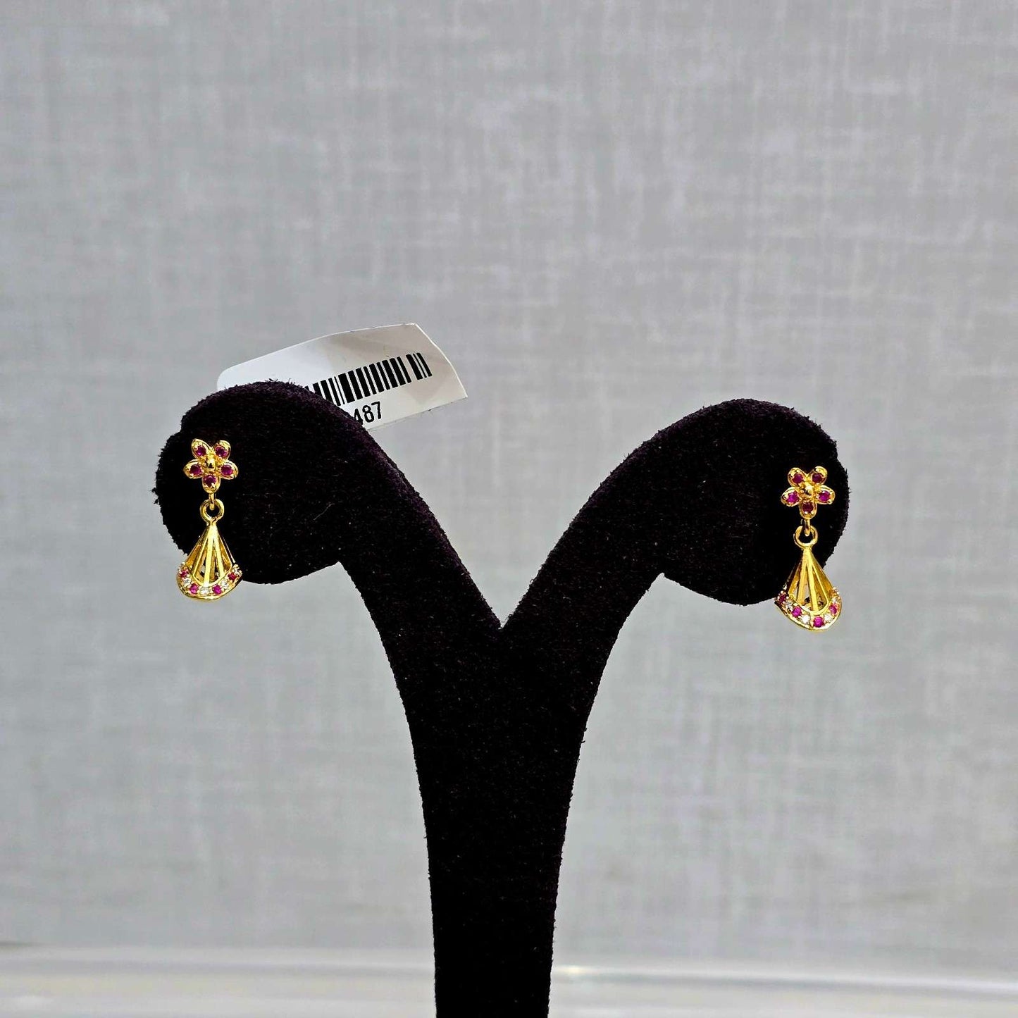 Mayuri Pink Bloom Danglers