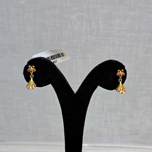 Mayuri Pink Bloom Danglers