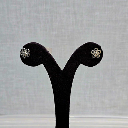 Silver Bloom Studs