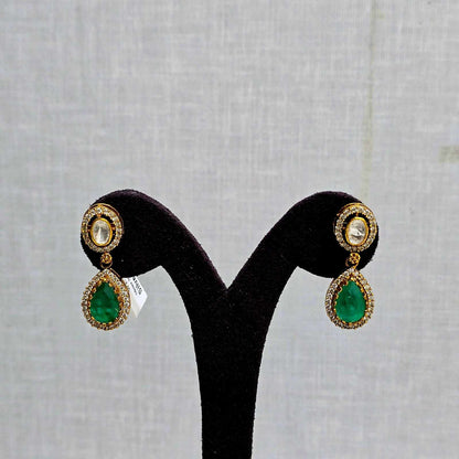 Kundan Green Stones  Necklace