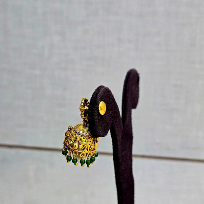 Rajam Antique Pearl Jhumkas