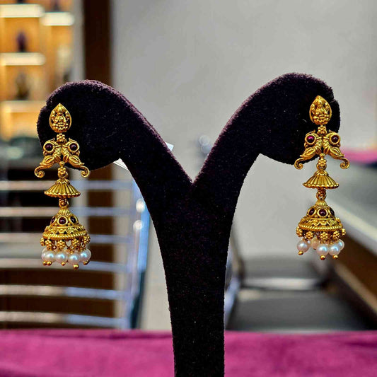 Nitya Devi Pearl Jhumkas
