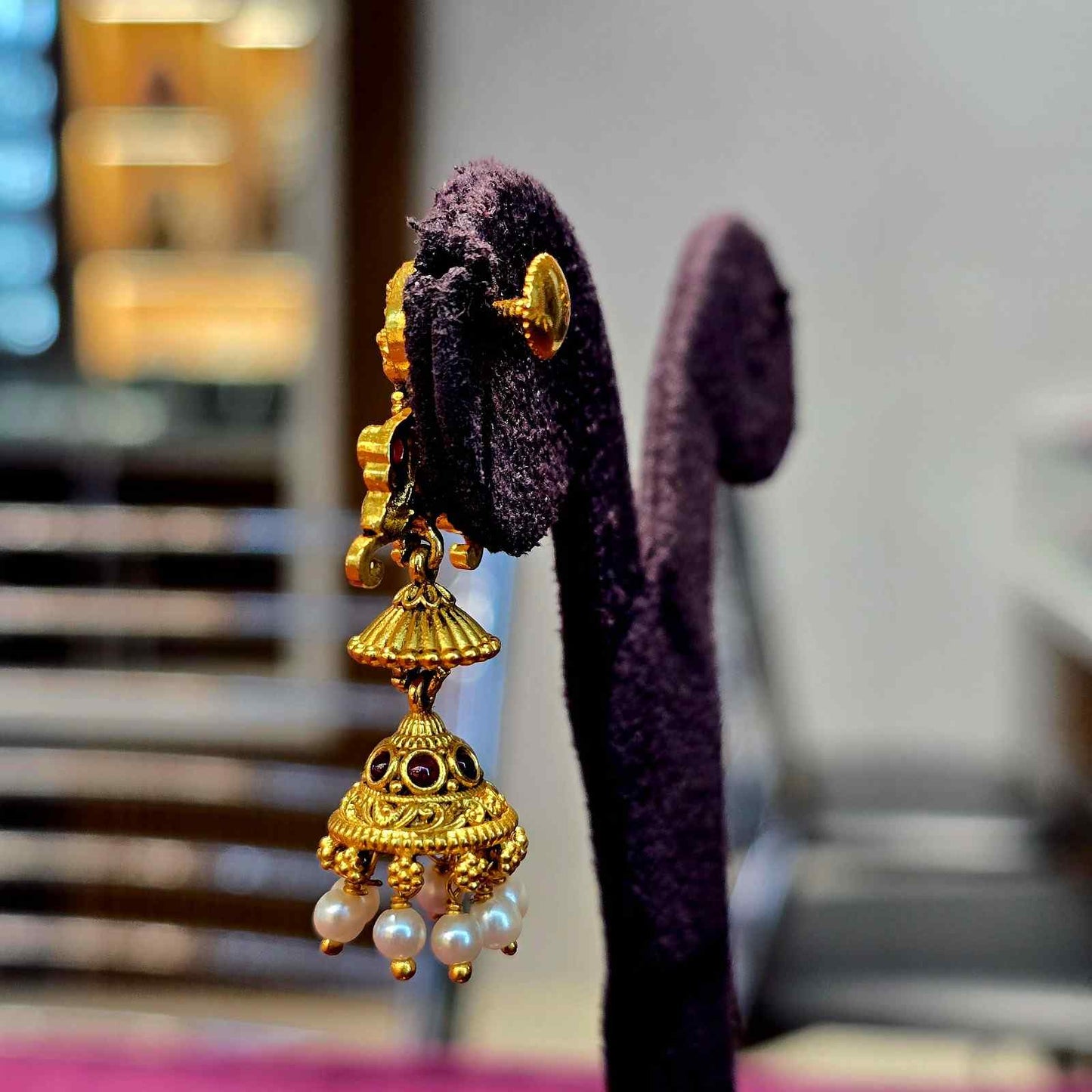 Nitya Devi Pearl Jhumkas