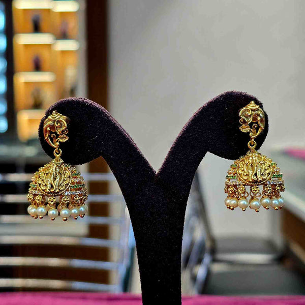 Divya Pearl Nakshi Jhumkas