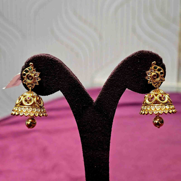 Maharani Stone Jhumkas