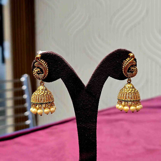 Imperial Swarna Pearl Jhumkas