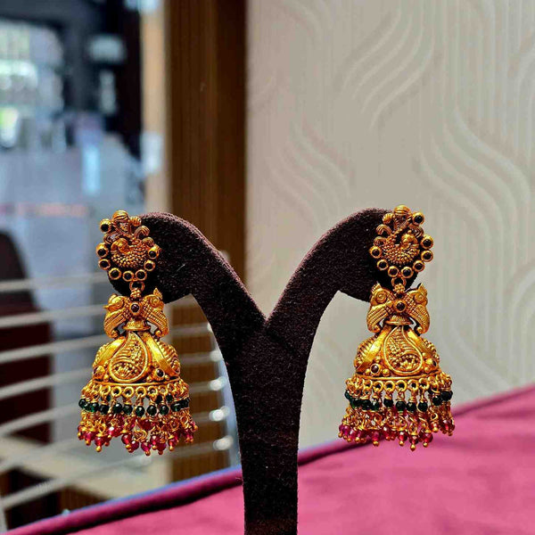 Peacock Maharani Jhumkas