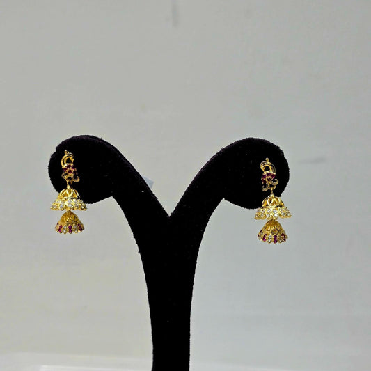 Aadhya Twin Drop Jhumkas