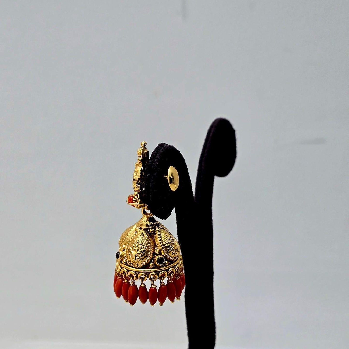Vaibhavi Coral Jhumkas