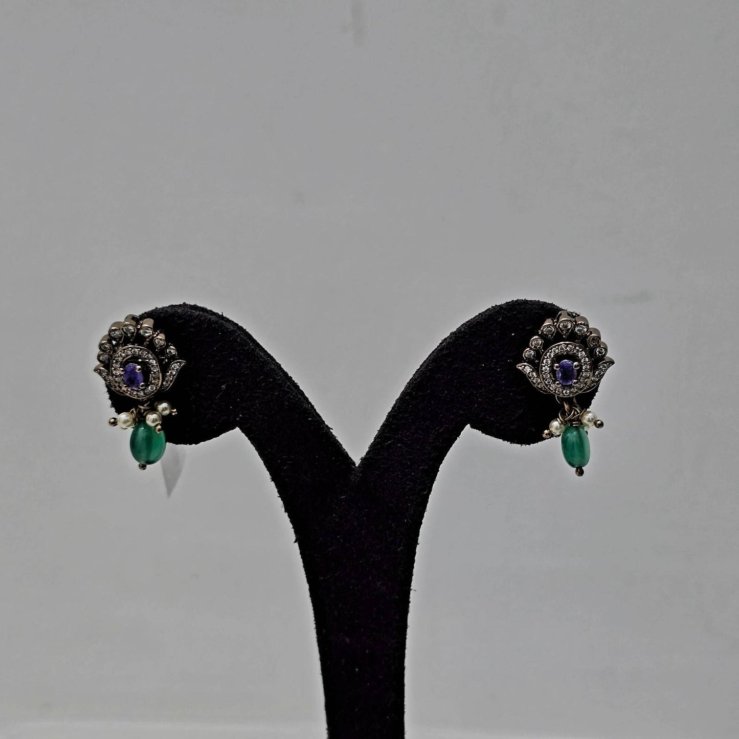 Peacock Glow Studs