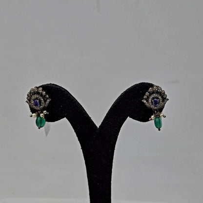 Peacock Glow Studs
