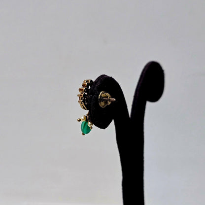 Peacock Glow Studs