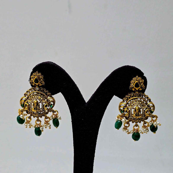 Royal Lakshmi Emerald Earrings